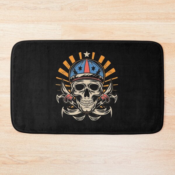 Item preview, American Traditional Death and Glory Skull Tattoo designed and sold by Goku Creations.