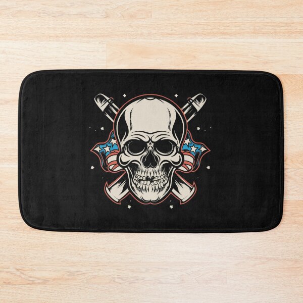 Item preview, American Traditional Death and Glory Skull Tattoo designed and sold by Goku Creations.