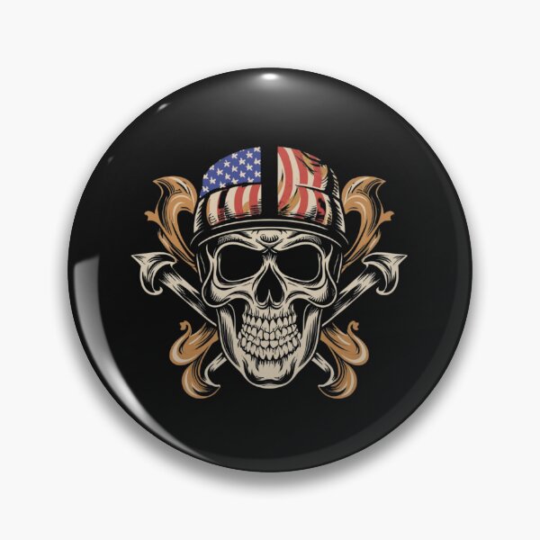 Item preview, American Traditional Death and Glory Skull Tattoo designed and sold by Goku Creations.