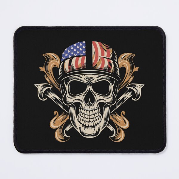 Item preview, American Traditional Death and Glory Skull Tattoo designed and sold by Goku Creations.