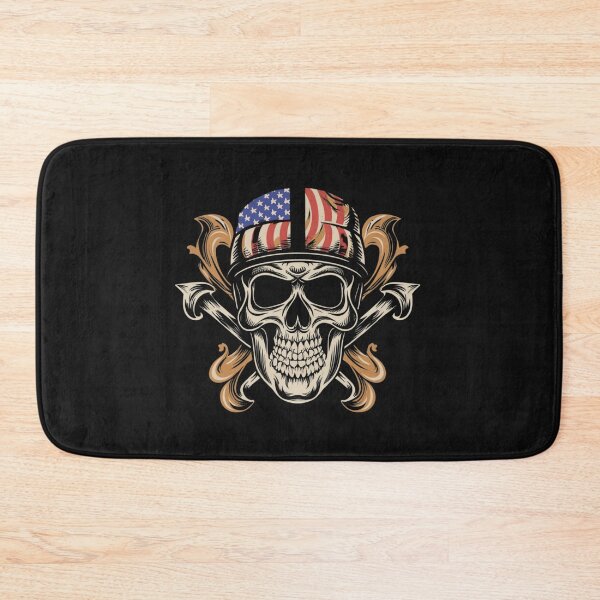 Item preview, American Traditional Death and Glory Skull Tattoo designed and sold by Goku Creations.