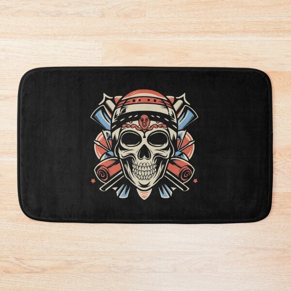 Item preview, American Traditional Death and Glory Skull Tattoo designed and sold by Goku Creations.