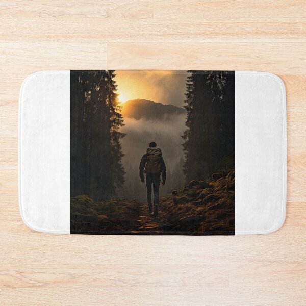 Item preview, Hiking Solitude: A Journey Through the Foggy Forest designed and sold by Shirtastically.