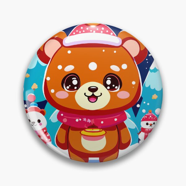 Item preview, Snowy Delight: Cute Bear in Winter Wonderland  designed and sold by CutesyKoala.