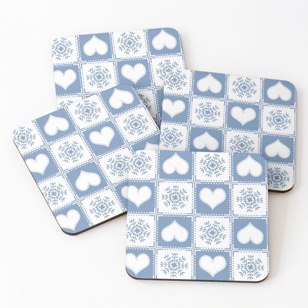 Item preview, Snowflakes and Hearts Chalet Chic designed and sold by AntiqueImages.