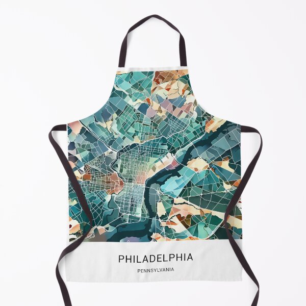 Item preview, Philadelphia Pennsylvania Named City Map - Lush Green designed and sold by StylishStacks.
