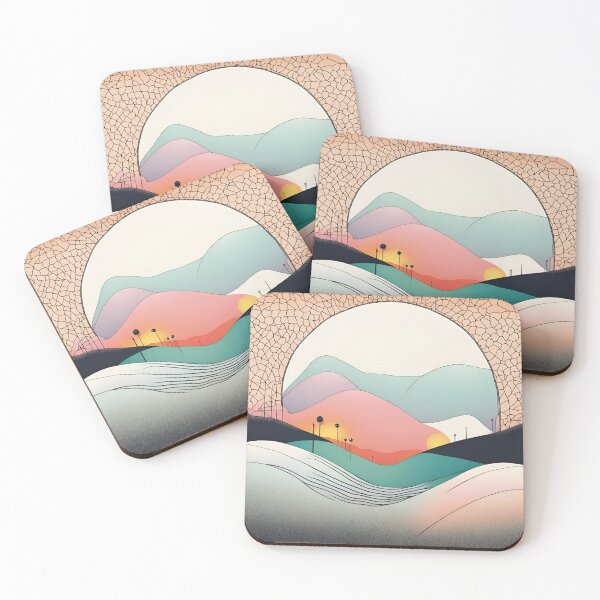 Item preview, Serene Mystical Mountains designed and sold by Artbyterigibson.