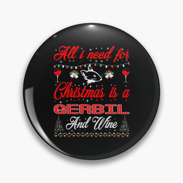 Item preview, All I Want For Christmas Gerbil And Wine Gift designed and sold by Dentapaint.