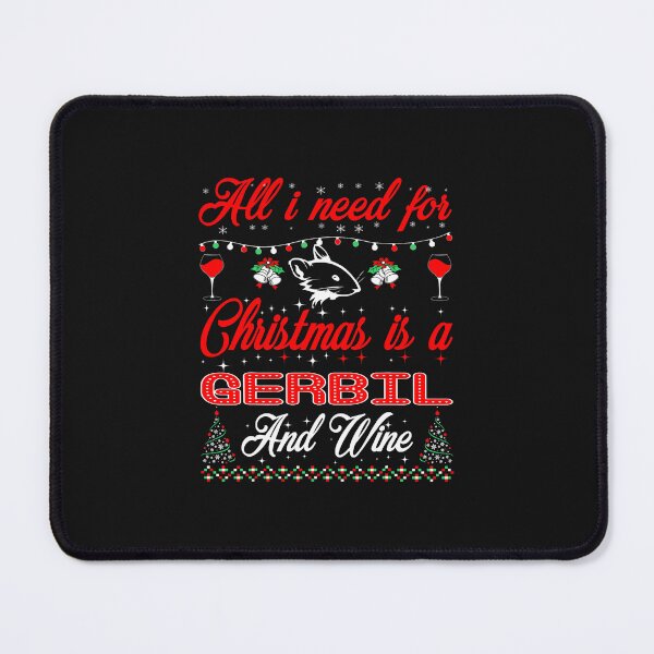 Item preview, All I Want For Christmas Gerbil And Wine Gift designed and sold by Dentapaint.