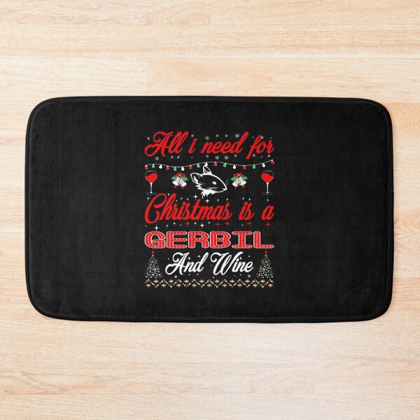 Item preview, All I Want For Christmas Gerbil And Wine Gift designed and sold by Dentapaint.