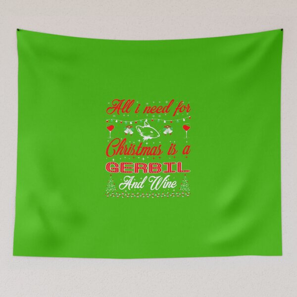 Item preview, All I Want For Christmas Gerbil And Wine Gift designed and sold by Dentapaint.