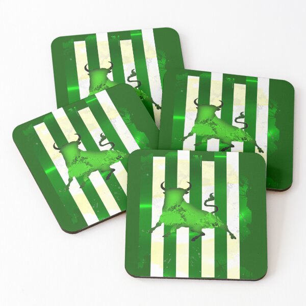 Item preview, Bull sport of grunge green and white flag designed and sold by AlbertoRuiZ.