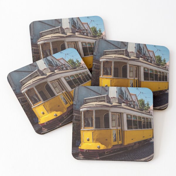 Item preview, Tram line 28 in Lisbon's windy streets - photo designed and sold by CineWanderlust.