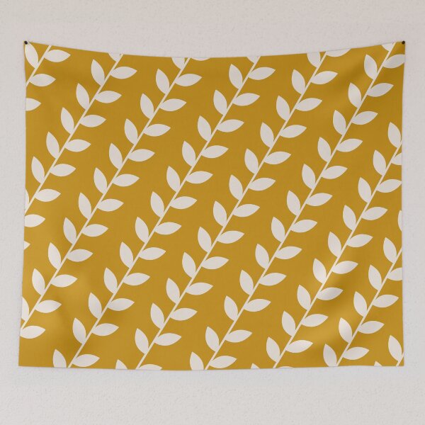 Item preview, Classic Mustard 70’s Leaf Pattern designed and sold by idovedesign.