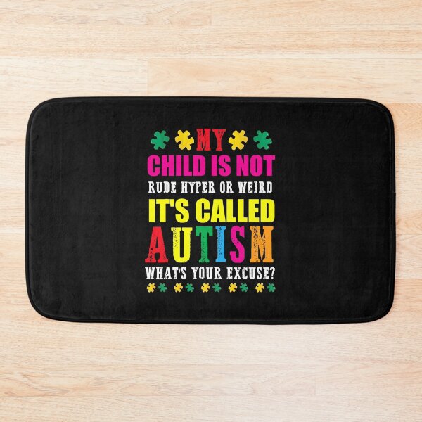 Item preview, accept autistic autism mom dad love rude hyper weird support designed and sold by Dentapaint.