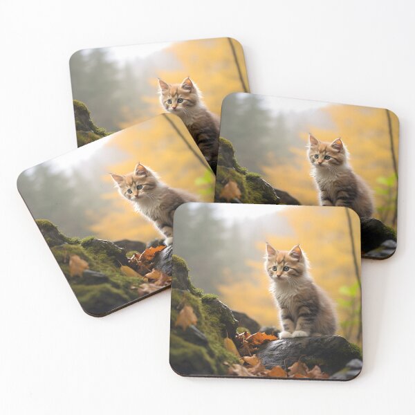 Item preview, Feline Adventures in Autumn's Foggy Forest designed and sold by Shirtastically.