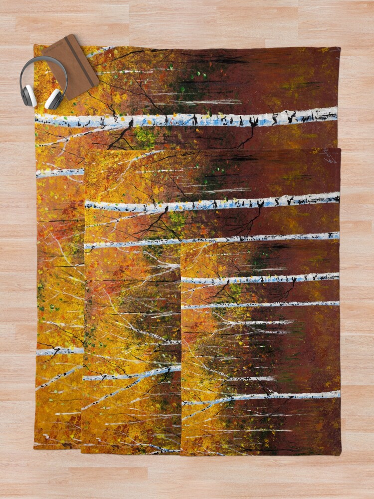 Thumbnail 5 of 6, Throw Blanket, Until Spring Comes Around designed and sold by Kentestey.