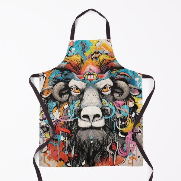 Artikelvorschau, Inspirationen: Bison geometrie Graffiti entworfen und verkauft von Toms Tee.
