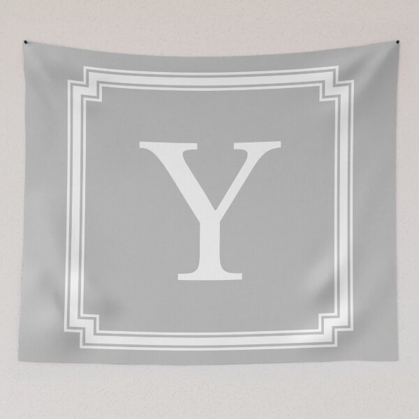 Item preview, Silver Gray Classy And Elegant Monogram Y designed and sold by rewstudio.
