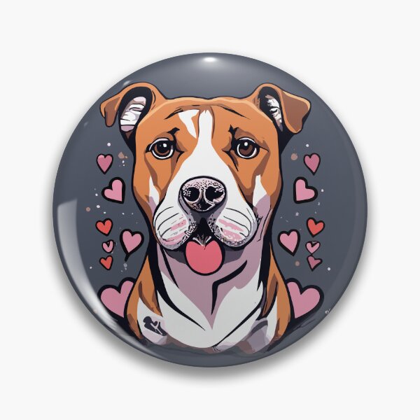 Item preview, American Staffy Love on Valentine's Day designed and sold by VoyteksDesigns.