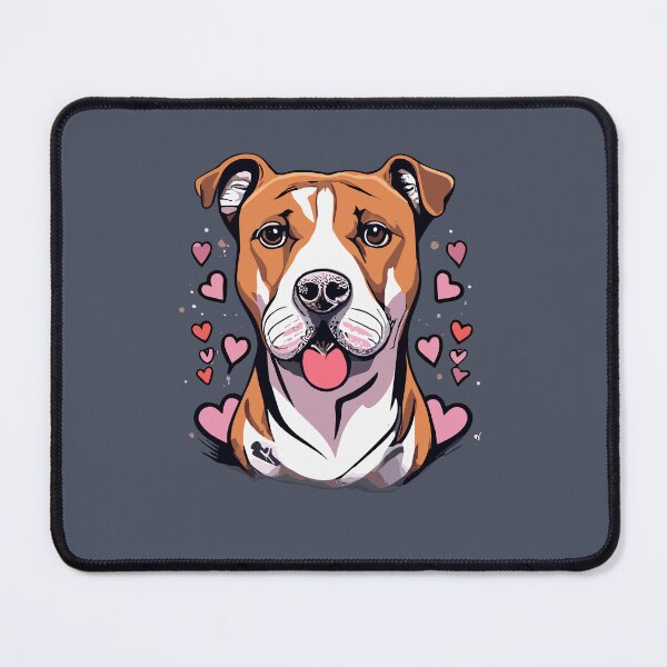 Item preview, American Staffy Love on Valentine's Day designed and sold by VoyteksDesigns.