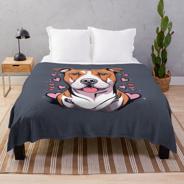Item preview, American Staffy Love on Valentine's Day designed and sold by VoyteksDesigns.