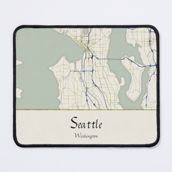 Item preview, Seattle Washington Named City Map - Hand-Drawn designed and sold by StylishStacks.