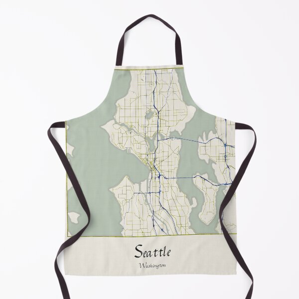 Item preview, Seattle Washington Named City Map - Hand-Drawn designed and sold by StylishStacks.