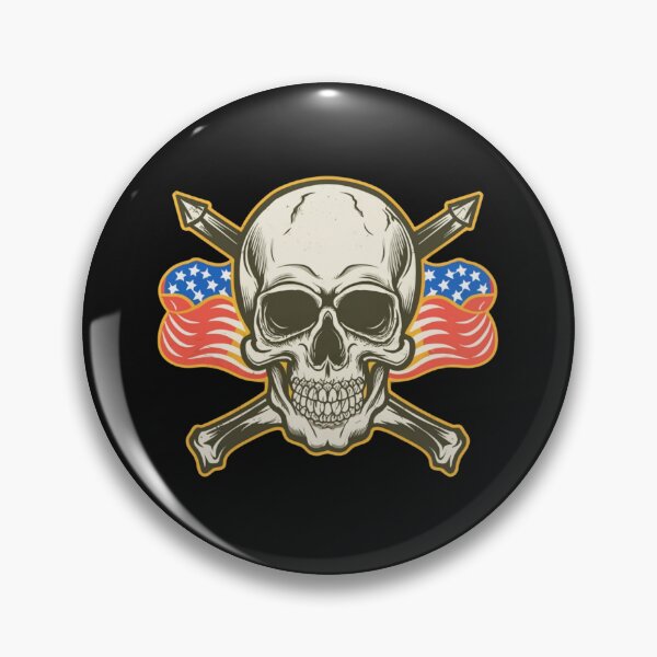 Item preview, Vintage Death and Glory Skull Tattoo designed and sold by Goku Creations.