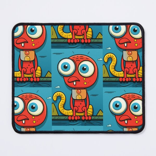 Item preview, Vibrant himsical Cartoonish Illustration of a Playful Lizard in a Comic-Style Settingand W designed and sold by Piotrek0001.