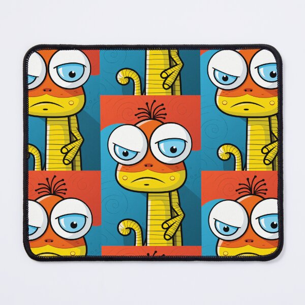 Item preview, Vibrant himsical Cartoonish Illustration of a Playful Lizard in a Comic-Style Settingand W designed and sold by Piotrek0001.