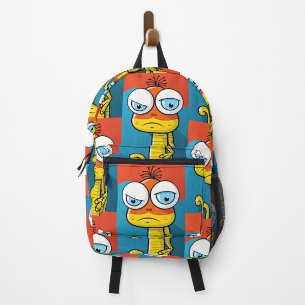 Item preview, Vibrant himsical Cartoonish Illustration of a Playful Lizard in a Comic-Style Settingand W designed and sold by Piotrek0001.