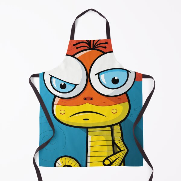 Item preview, Vibrant himsical Cartoonish Illustration of a Playful Lizard in a Comic-Style Settingand W designed and sold by Piotrek0001.