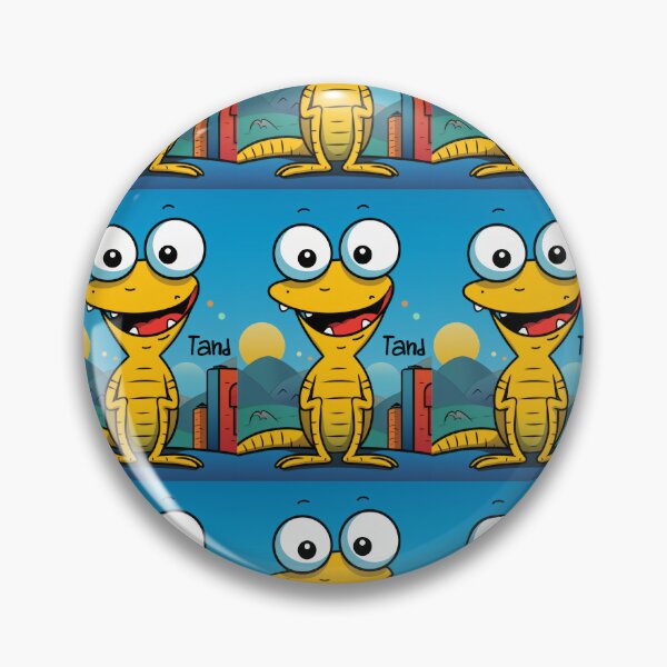 Item preview, Vibrant himsical Cartoonish Illustration of a Playful Lizard in a Comic-Style Settingand W designed and sold by Piotrek0001.