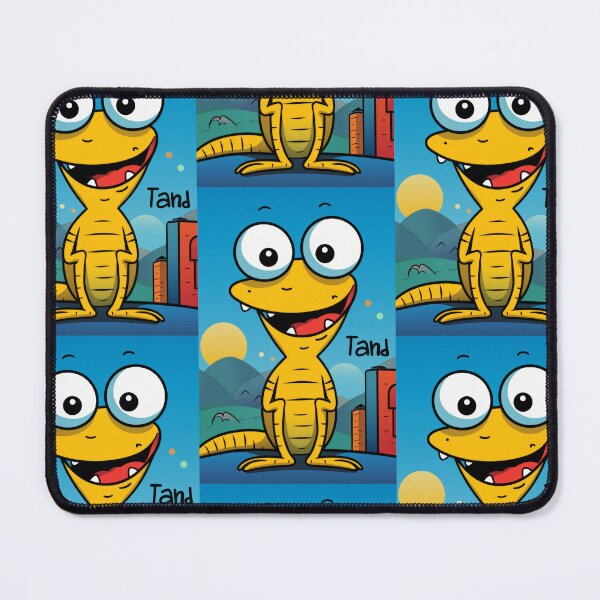 Item preview, Vibrant himsical Cartoonish Illustration of a Playful Lizard in a Comic-Style Settingand W designed and sold by Piotrek0001.