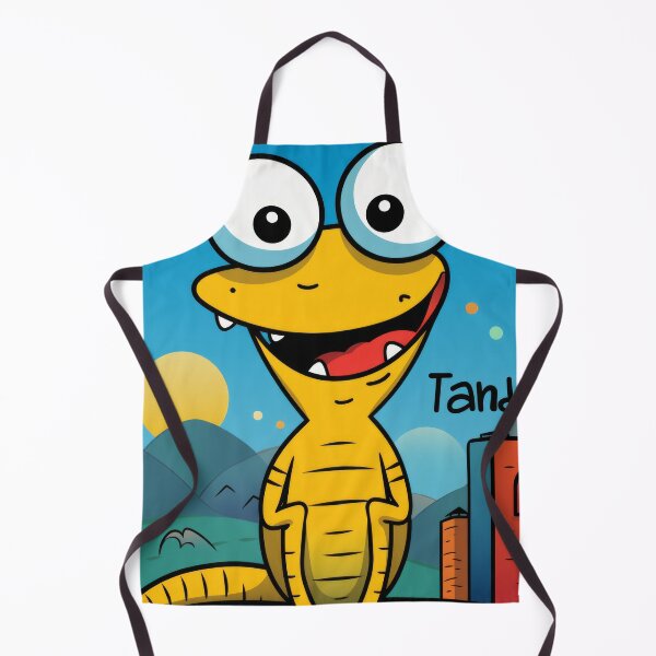 Item preview, Vibrant himsical Cartoonish Illustration of a Playful Lizard in a Comic-Style Settingand W designed and sold by Piotrek0001.