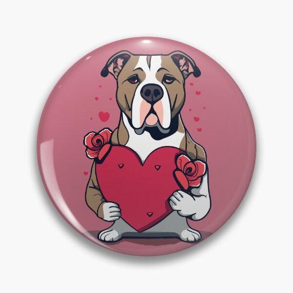 Item preview, American Staffy Love on Valentine's Day designed and sold by VoyteksDesigns.