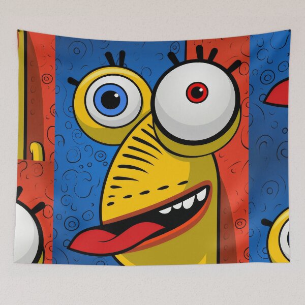 Item preview, Vibrant himsical Cartoonish Illustration of a Playful Lizard in a Comic-Style Settingand W designed and sold by Piotrek0001.