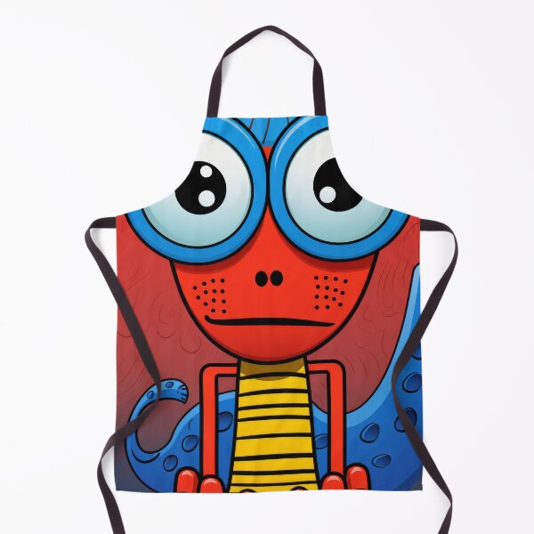 Item preview, Vibrant himsical Cartoonish Illustration of a Playful Lizard in a Comic-Style Settingand W designed and sold by Piotrek0001.