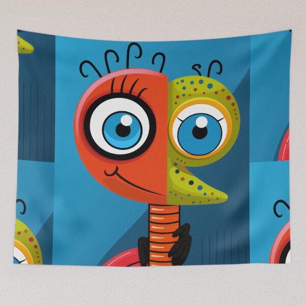 Item preview, Vibrant himsical Cartoonish Illustration of a Playful Lizard in a Comic-Style Settingand W designed and sold by Piotrek0001.