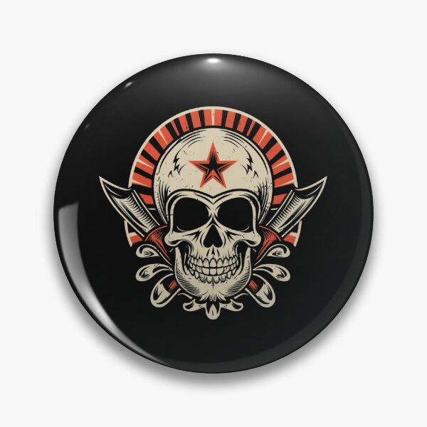 Item preview, Vintage Death and Glory Skull Tattoo designed and sold by Goku Creations.