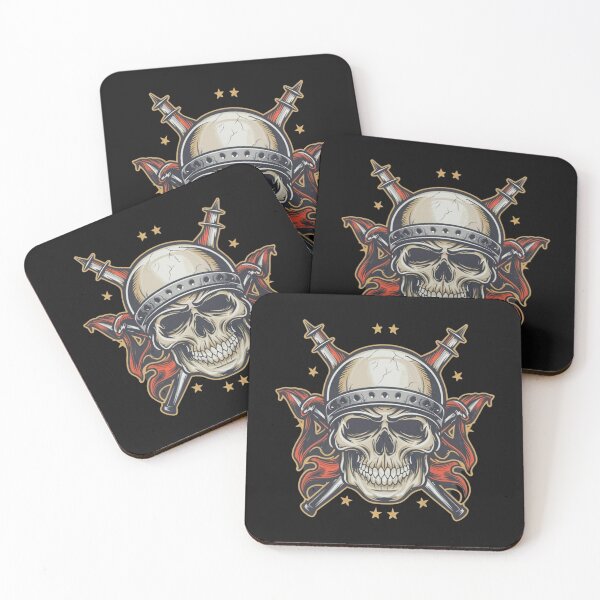 Item preview, Vintage Death and Glory Skull Tattoo designed and sold by Goku Creations.