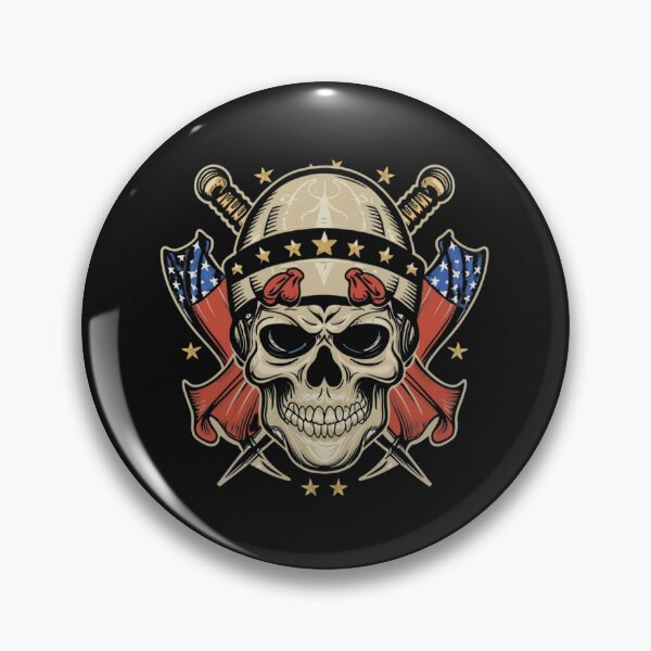 Item preview, Vintage Death and Glory Skull Tattoo designed and sold by Goku Creations.
