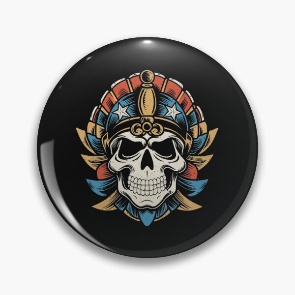 Item preview, Vintage Death and Glory Skull Tattoo designed and sold by Goku Creations.
