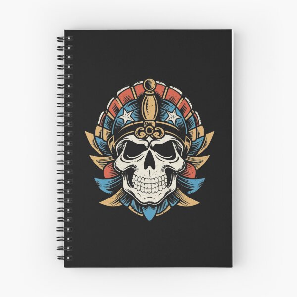 Item preview, Vintage Death and Glory Skull Tattoo designed and sold by Goku Creations.