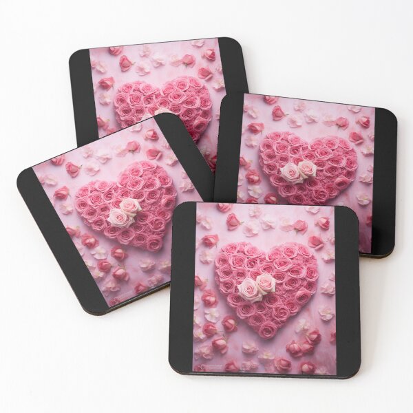 Item preview, Heart Made Of Pink Roses designed and sold by ErdmanBerge.