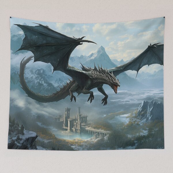 Item preview, Dragon with Mountains designed and sold by GrinGalore.