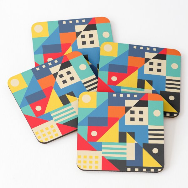 Item preview, Colorful Geometry City designed and sold by Jen Du.