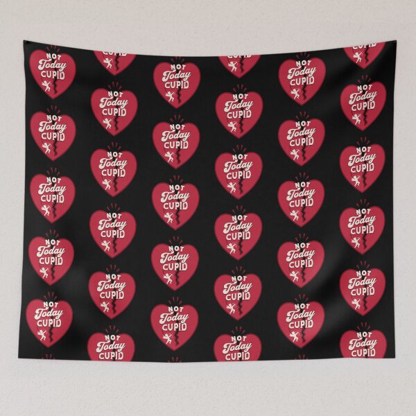 Item preview, NOT TODAY CUPID: Anti-Valentine's Day Heart  designed and sold by NexaArts.