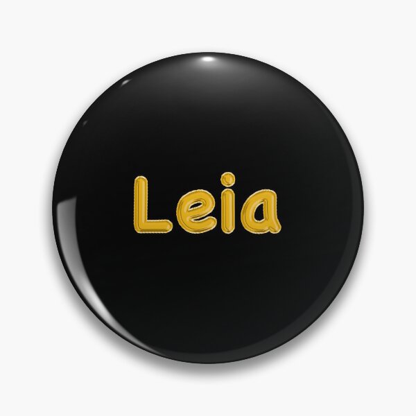 Item preview, Golden Balloon Leia Name Label (Black) designed and sold by NormadWorld.